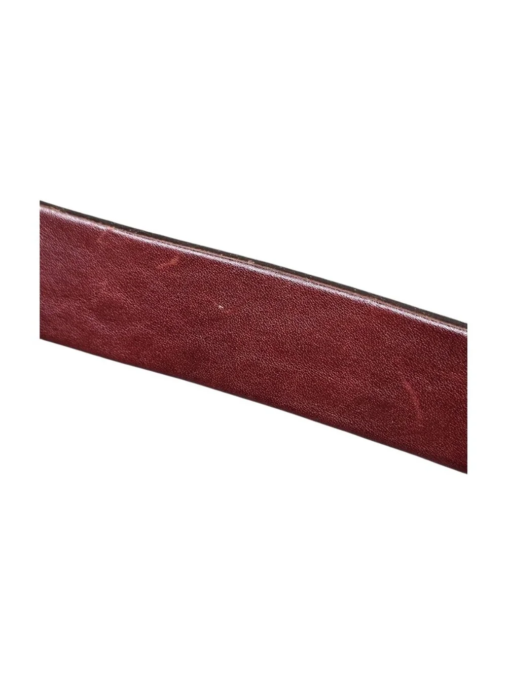 Diego Toscani Men's Red Brown Genuine Leather Belt Made In Italy Size 115/130 XL
